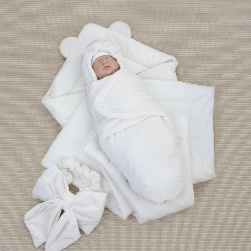 Комплект на выписку 5 предметов "Медвежонок", демисезонный, сахар Комплект на выписку 5 предметов "Медвежонок", демисезонный, сахар