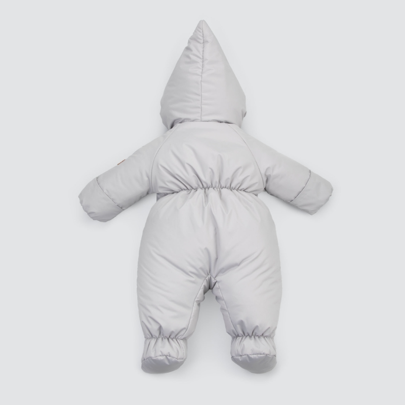 Комбинезон "Акварель.Вышивка Медвежонок" демисезонный,светло-серый Комбинезон "Акварель.Вышивка Медвежонок" демисезонный,светло-серый