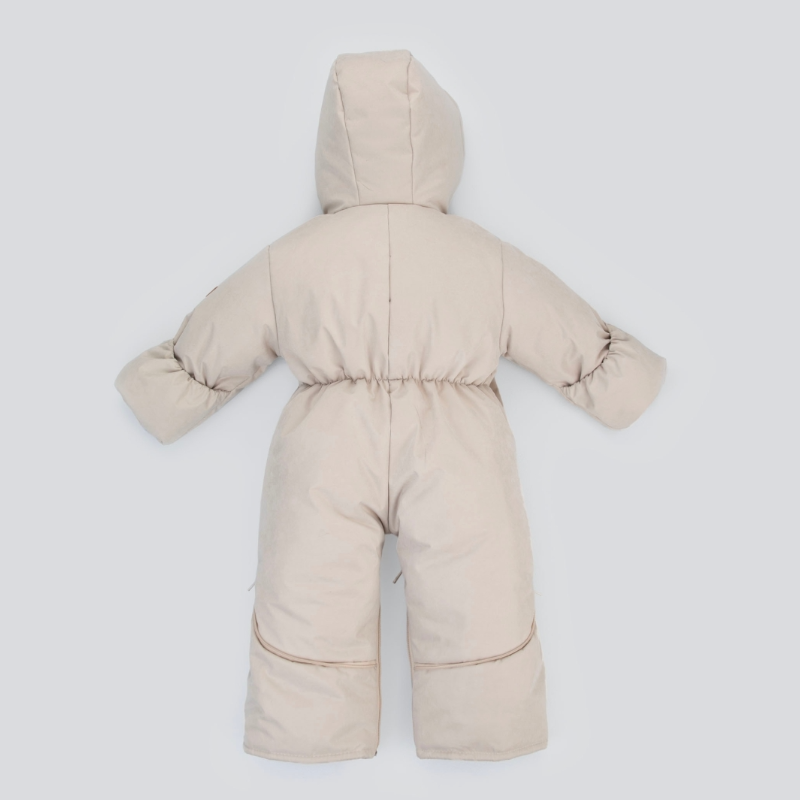 Комбинезон-трансформер "Новый Вельвет", с опушкой, с отворотами, 3 сезона, слоновая кость Комбинезон-трансформер "Новый Вельвет", с опушкой, с отворотами, 3 сезона, слоновая кость