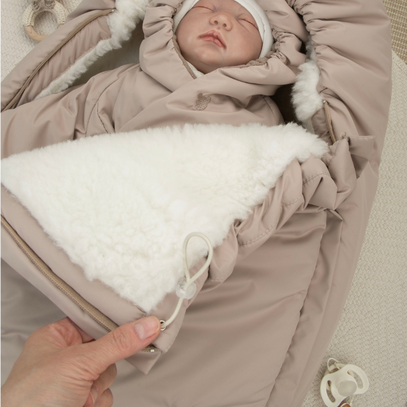 Комплект на выписку 5 предметов "Акварель.Вышивка Медвежонок", зимний, капучино Комплект на выписку 5 предметов "Акварель.Вышивка Медвежонок", зимний, капучино