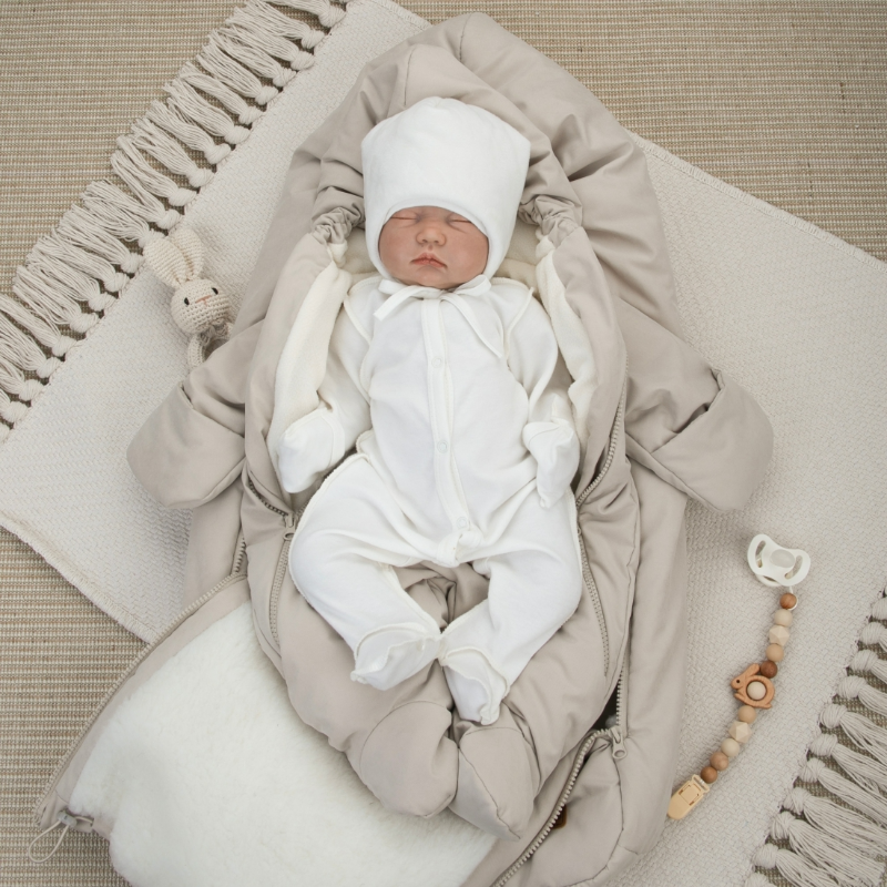 Комплект на выписку 5 предметов "Дивини", зимний, бежевый Комплект на выписку 5 предметов "Дивини", зимний, бежевый