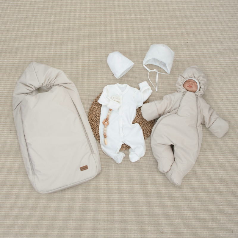 Комплект на выписку 5 предметов "Дивини", зимний, крем-брюле Комплект на выписку 5 предметов "Дивини", зимний, крем-брюле