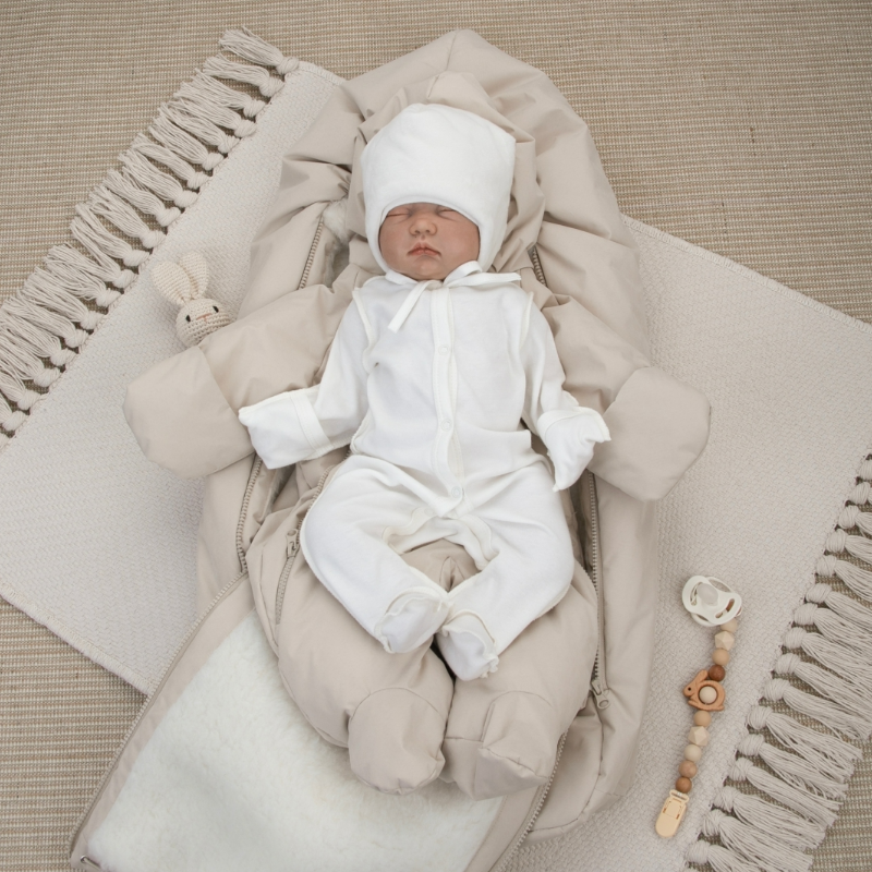 Комплект на выписку 5 предметов "Дивини", зимний, крем-брюле Комплект на выписку 5 предметов "Дивини", зимний, крем-брюле