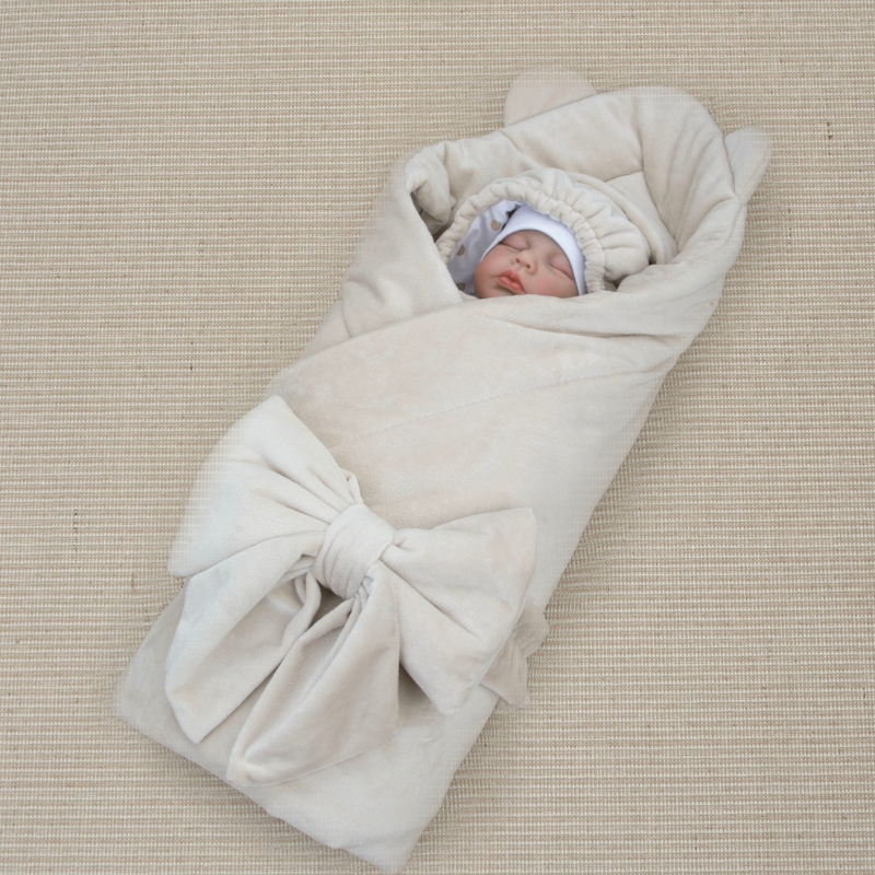 Комплект на выписку 5 предметов "Медвежонок", демисезонный, бежевый