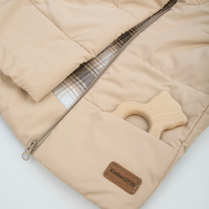 Жилет детский утепленный "Дискавери", бежевый