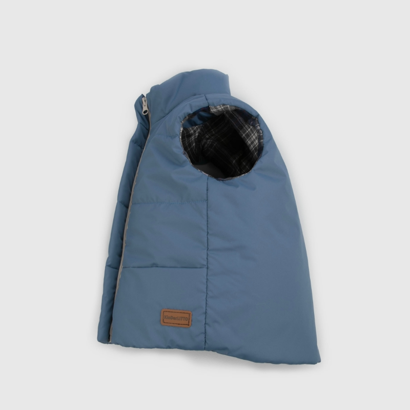 Жилет детский утепленный "Дискавери", деним