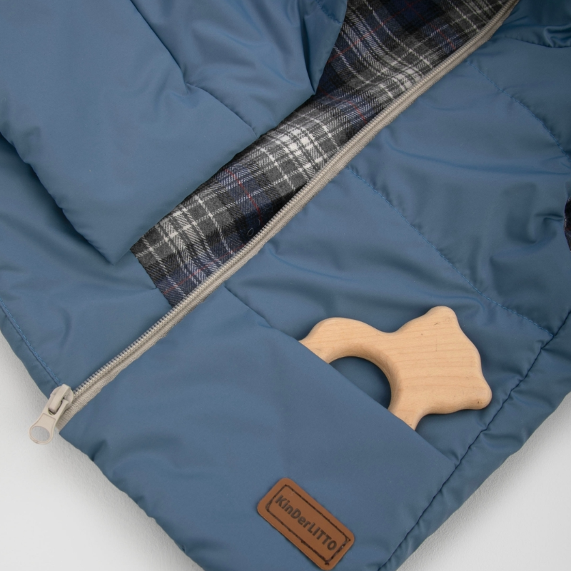 Жилет детский утепленный "Дискавери", деним