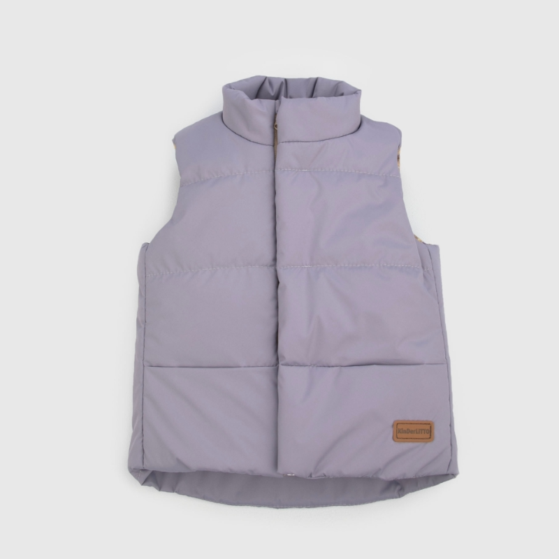 Жилет детский утепленный "Дискавери", пьльная сирень