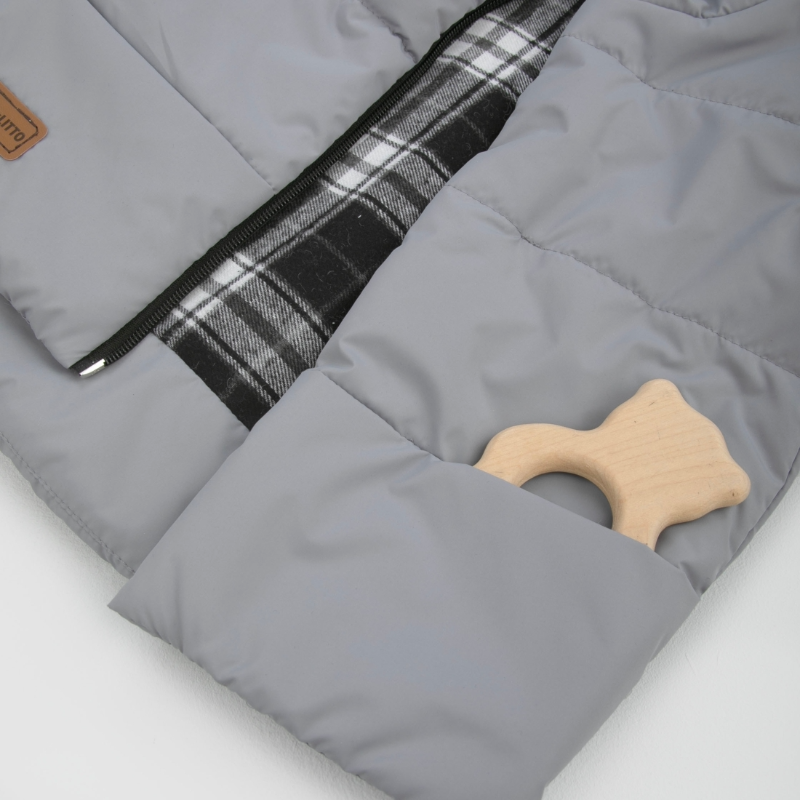 Жилет детский утепленный "Дискавери", серый