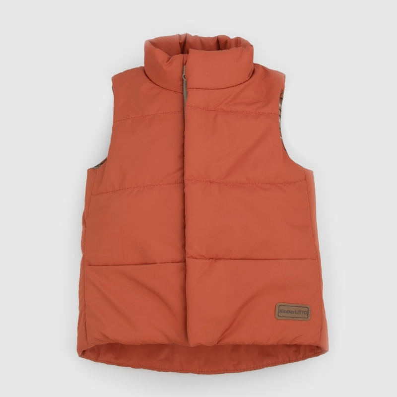 Жилет детский утепленный "Дискавери", терракотовый