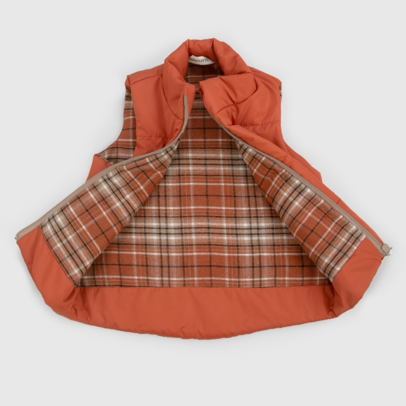 Жилет детский утепленный "Дискавери", терракотовый