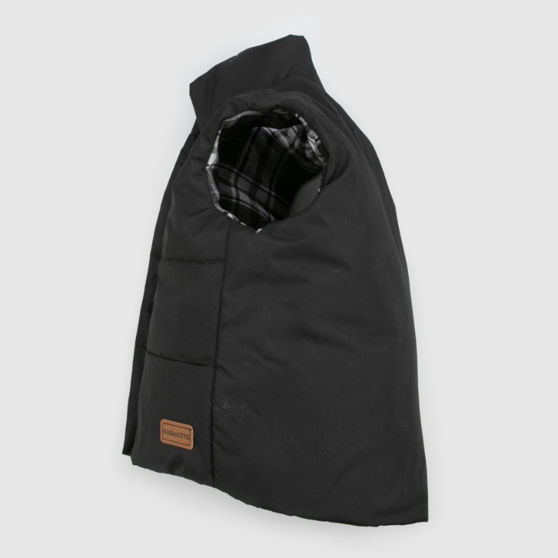 Жилет детский утепленный "Дискавери", черный