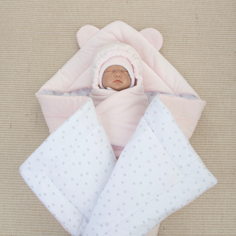 Комплект на выписку 6 предметов "Медвежонок", зимний, розовый Комплект на выписку 6 предметов "Медвежонок", зимний, розовый