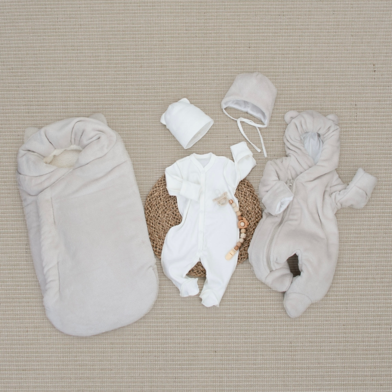 Комплект на выписку 5 предметов "Топтыжка", зимний, бежевый Комплект на выписку 5 предметов "Топтыжка", зимний, бежевый