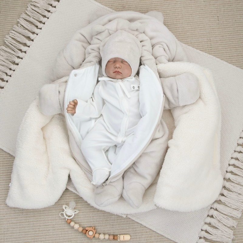 Комплект на выписку 5 предметов "Топтыжка", зимний, бежевый Комплект на выписку 5 предметов "Топтыжка", зимний, бежевый