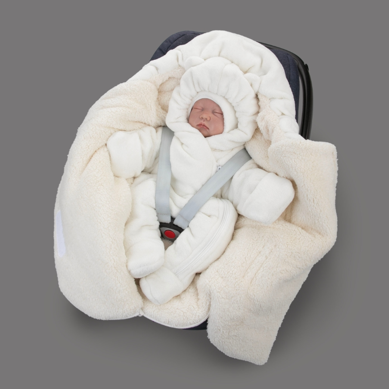 Комплект на выписку 5 предметов "Топтыжка", зимний, молоко