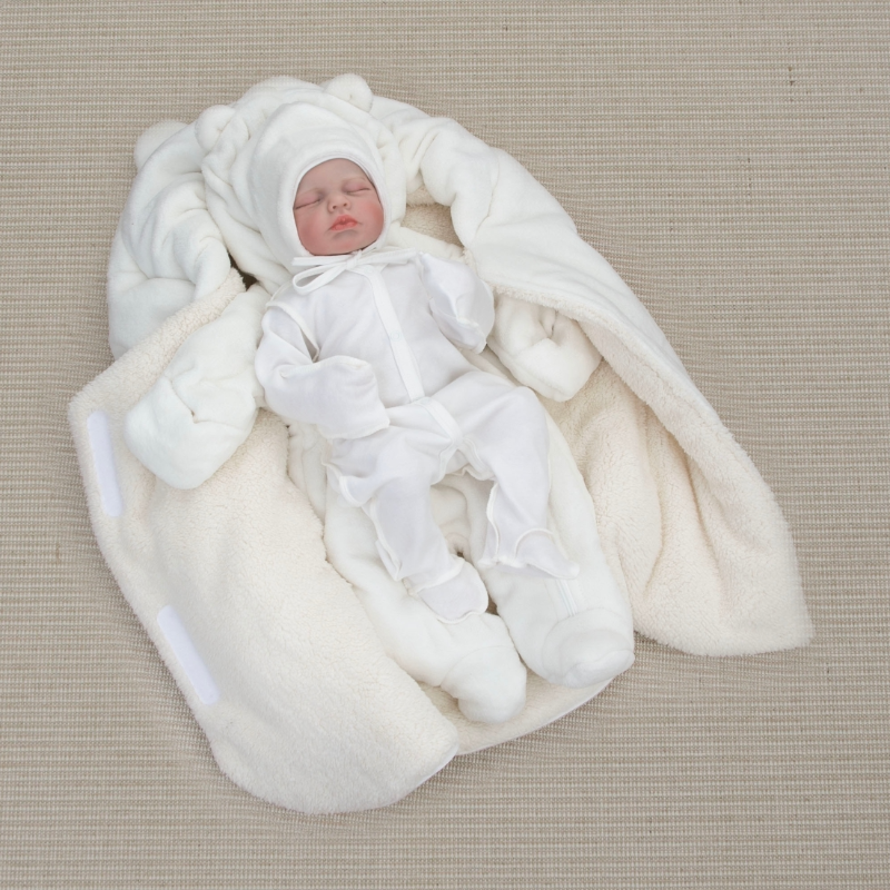 Комплект на выписку 5 предметов "Топтыжка", зимний, молоко