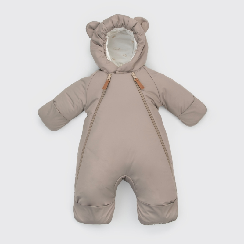 Комбинезон "Миш" демисезонный, темно-бежевый Комбинезон "Миш" демисезонный, темно-бежевый