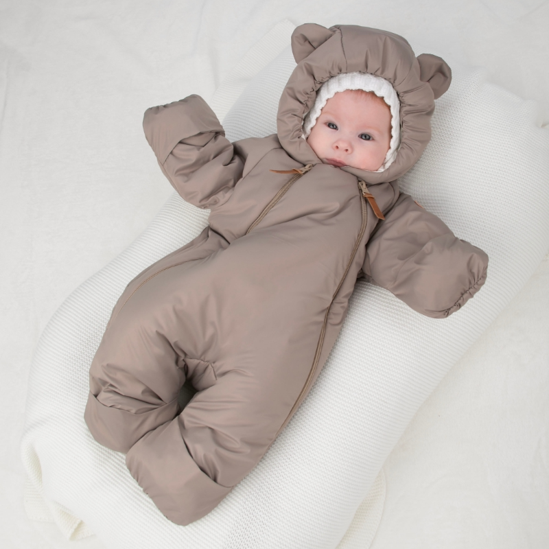 Комбинезон "Миш" демисезонный, темно-бежевый Комбинезон "Миш" демисезонный, темно-бежевый