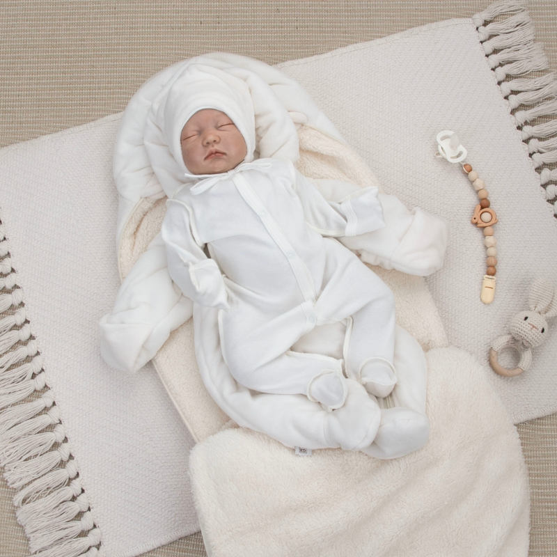 Комплект на выписку 5 предметов "Зефир Плюш", демисезонный, сахар