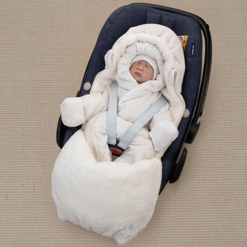 Комплект на выписку 5 предметов "Зефир Плюш", демисезонный, светло-бежевый Комплект на выписку 5 предметов "Зефир Плюш", демисезонный, светло-бежевый