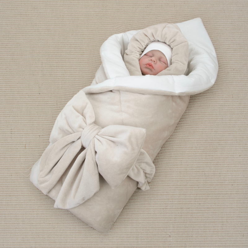 Комплект на выписку 5 предметов "Классика", демисезонный, бежевый Комплект на выписку 5 предметов "Классика", демисезонный, бежевый