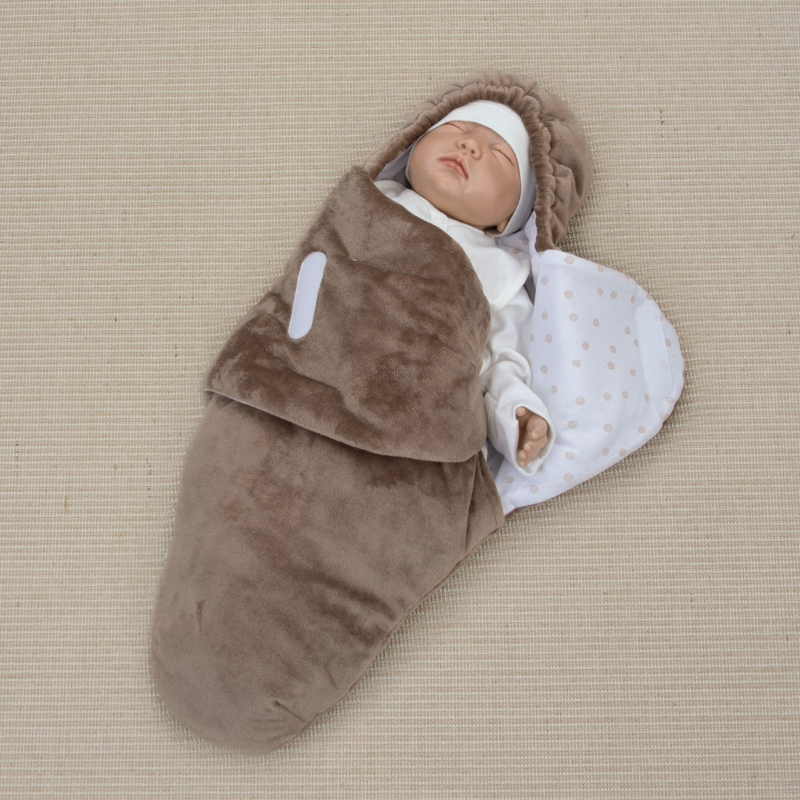 Комплект на выписку 5 предметов "Медвежонок", демисезонный, шоколад