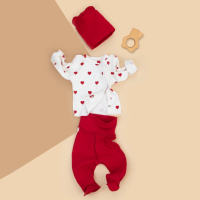 Комплект 3 предмета "Мое сердечко-2", красный