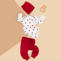 Комплект 3 предмета "Мое сердечко-3", красный