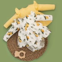 Платье-боди "Лимончики", 2шт/уп