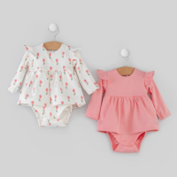 Платье-боди "Тюльпанчики", 2шт/уп