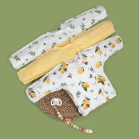 Распашонка с кнопками "Лимончики", 3шт/уп