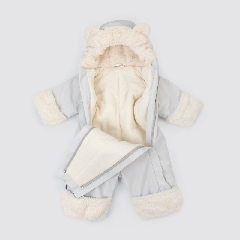 Комбинезон "Пушуня" демисезонный, слоновая кость