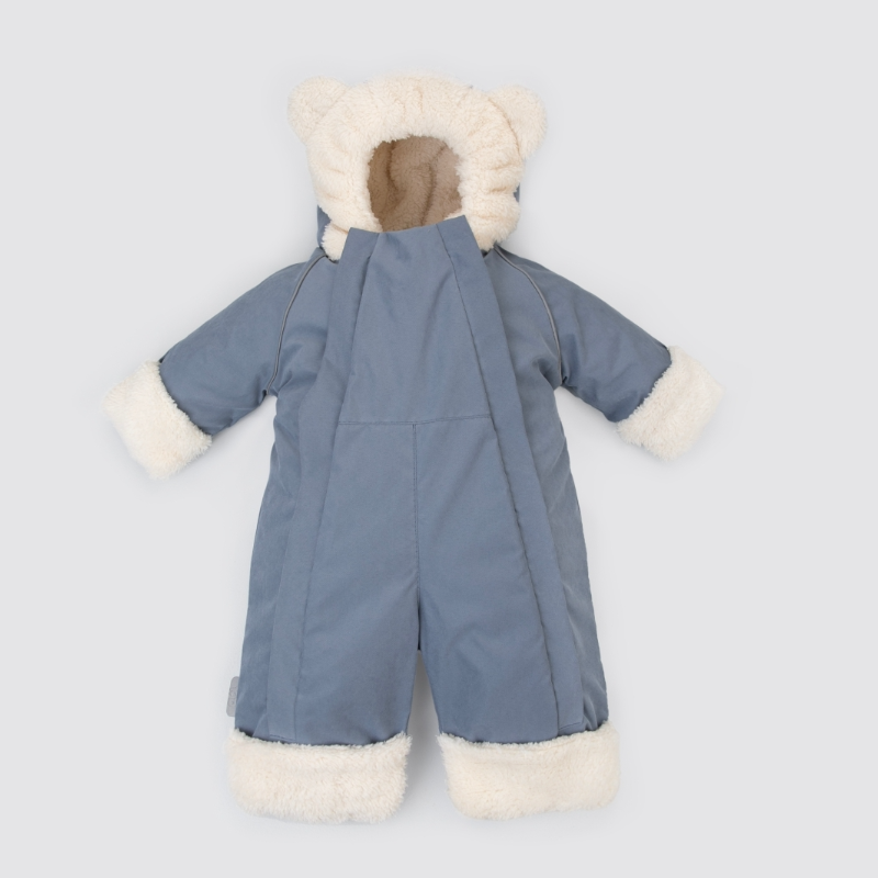 Комбинезон "Пушуня" демисезонный, серо-голубой