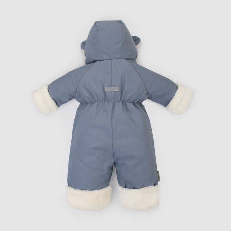 Комбинезон "Пушуня" демисезонный, серо-голубой