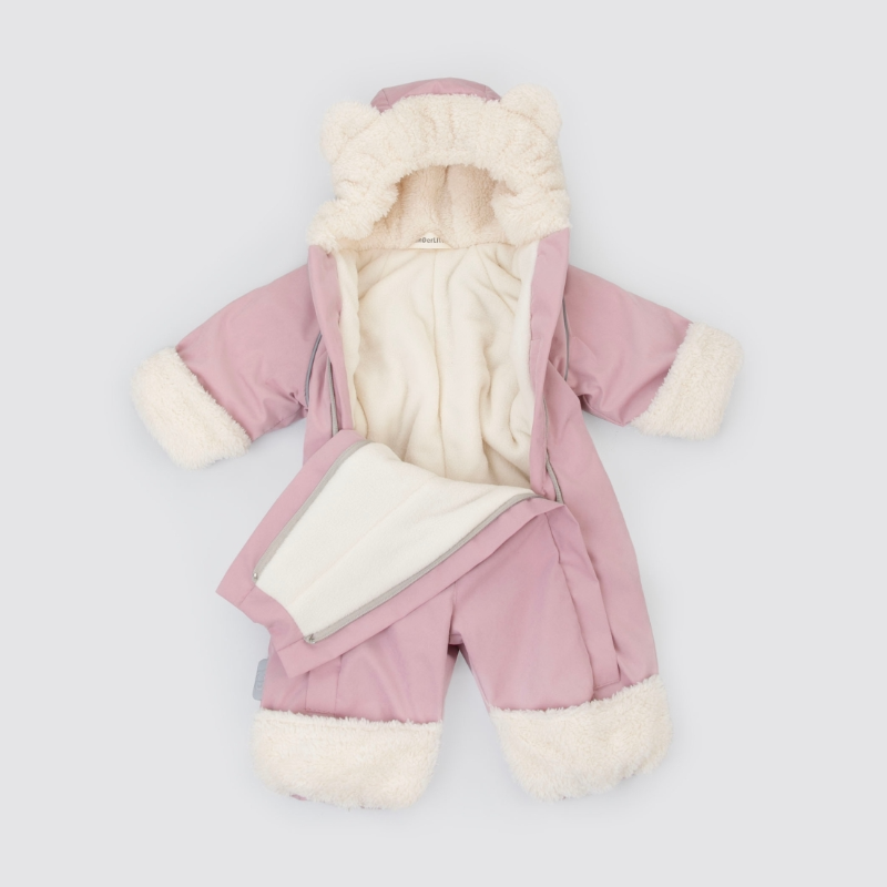 Комбинезон "Пушуня" демисезонный, пудра
