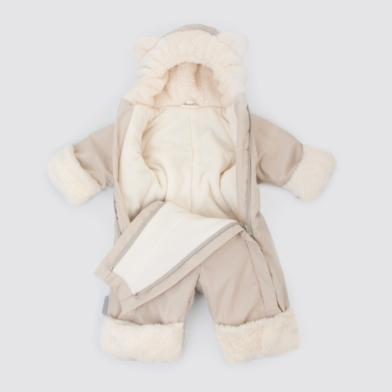 Комбинезон "Пушуня" демисезонный, бежевый