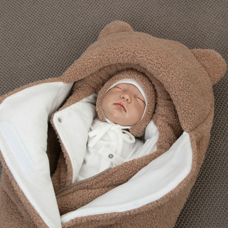 Комплект на выписку 5 предметов "Пушуня", демисезонный, бежевый Комплект на выписку 5 предметов "Пушуня", демисезонный, бежевый