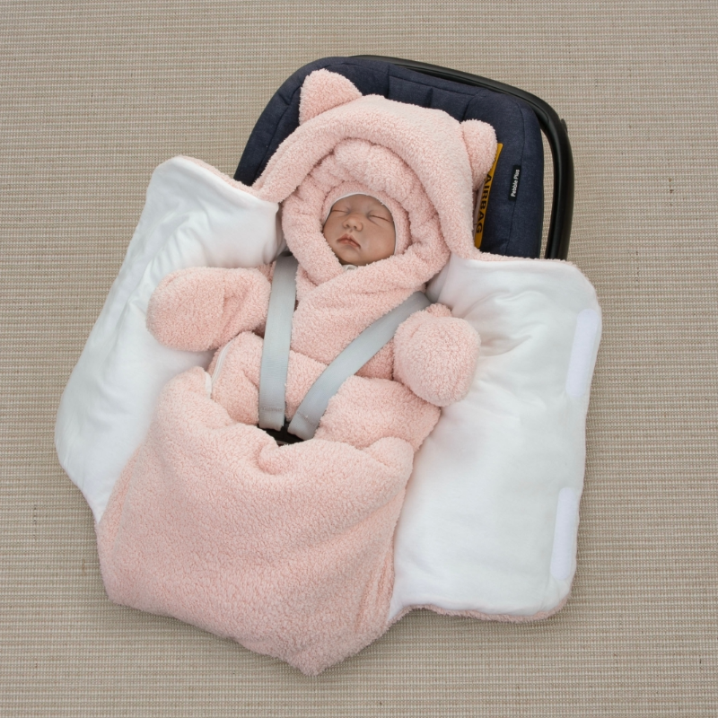 Комплект на выписку 5 предметов "Пушуня", демисезонный, пудра Комплект на выписку 5 предметов "Пушуня", демисезонный, пудра