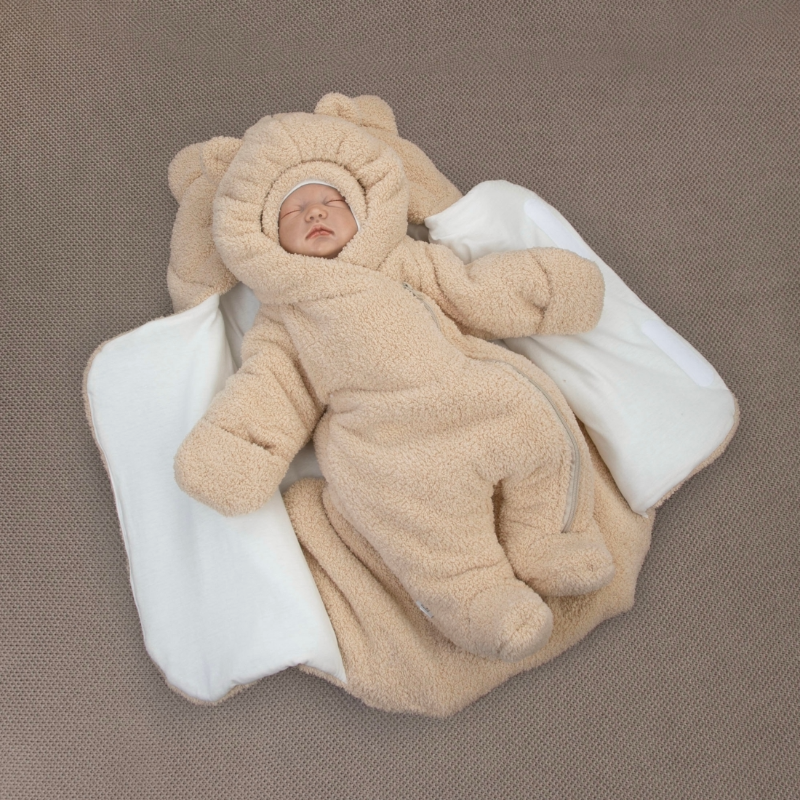 Комплект на выписку 5 предметов "Пушуня", демисезонный, светло-серый