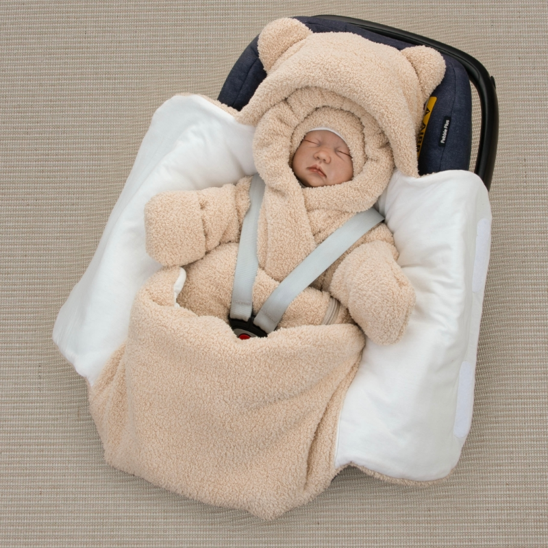 Комплект на выписку 5 предметов "Пушуня", демисезонный, светло-серый