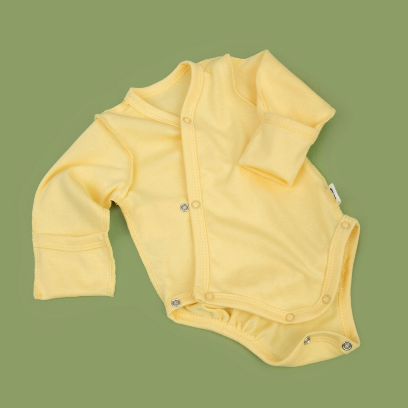 Боди с длинным рукавом "Лимончики", 3шт/уп