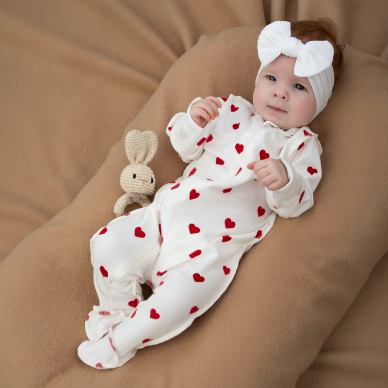 Комбинезон слип на молнии "Мое сердечко", 2 шт/уп