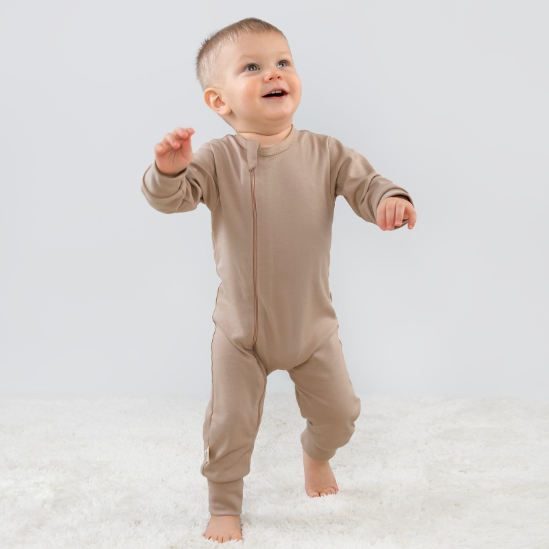 Комбинезон слип на молнии открытый "Ежата", 3 шт/уп