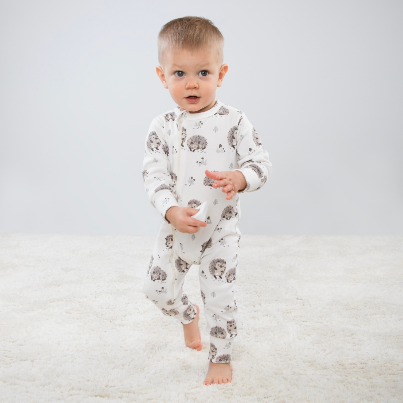 Комбинезон слип на молнии открытый "Ежата", 3 шт/уп