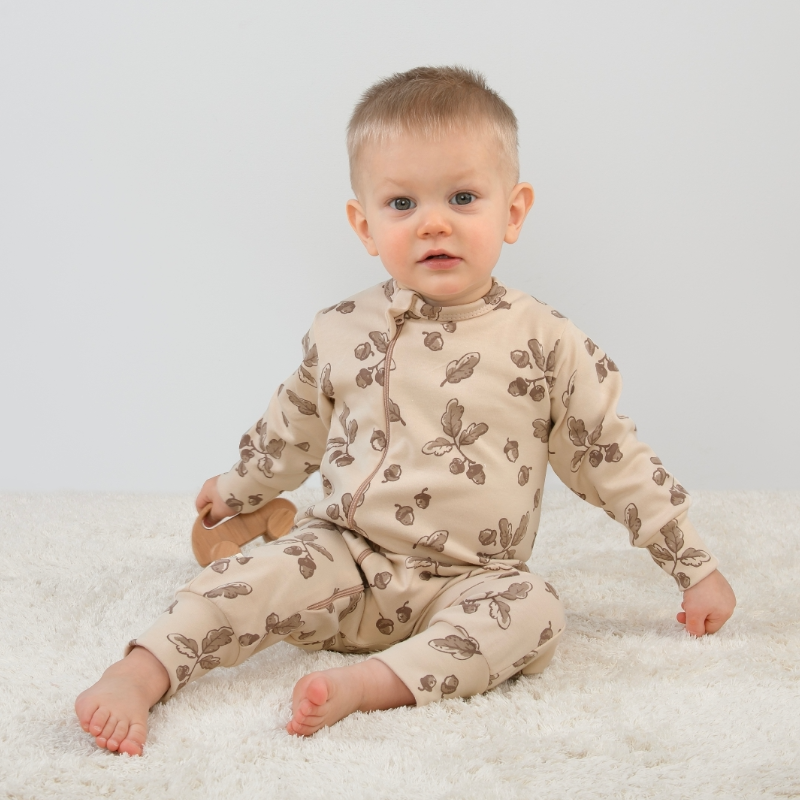 Комбинезон слип на молнии открытый "Ежата", 3 шт/уп