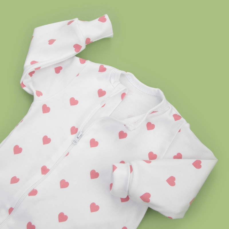 Комбинезон слип на молнии открытый "Любимые ромашки", 3 шт/уп