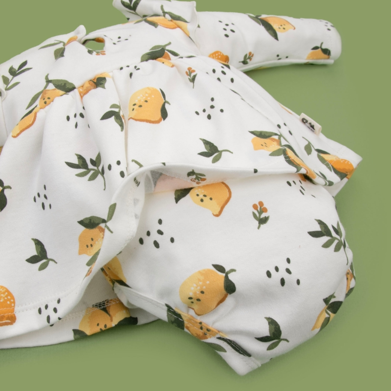 Платье-боди "Лимончики", 2шт/уп