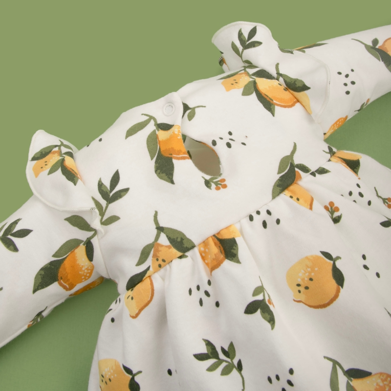 Платье-боди "Лимончики", 2шт/уп