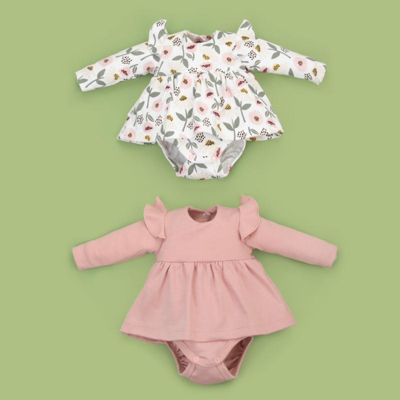 Платье-боди "Любимые ромашки", 2шт/уп